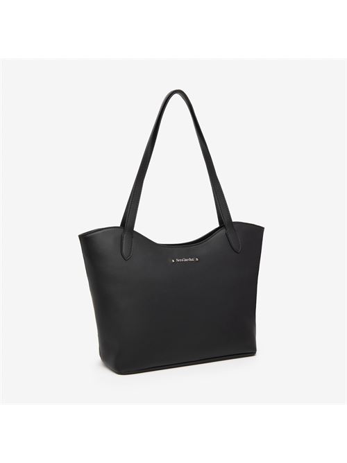 borsa tote da donna in pelle nera NERO GIARDINI | E543915D100